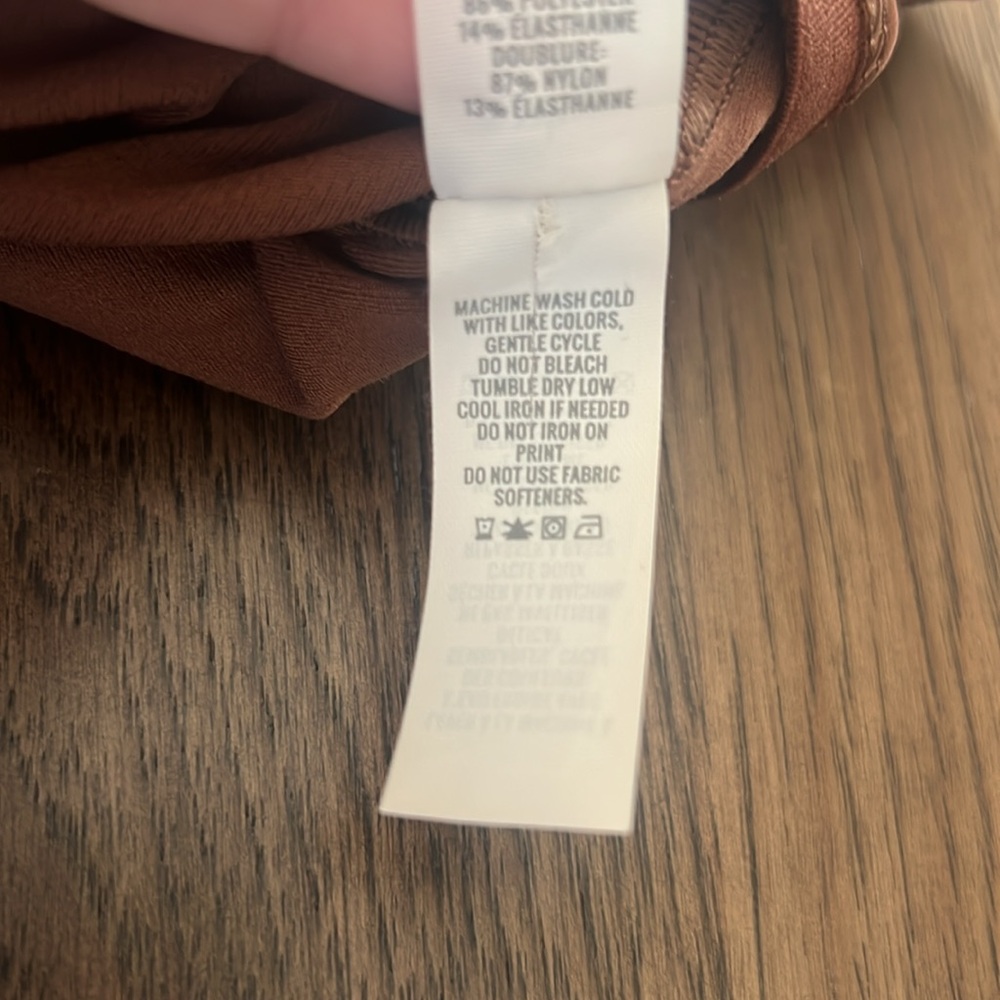 Offline by Aerie Brown Black Gingham Sports Bra Large - Picture 10 of 10